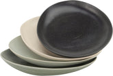 CreaTable, 22139, seria PIETRA, set de veselă din 4 piese pentru 4 persoane, set de farfurii din gresie, potrivit pentru mașina de spălat vase și cuptorul cu microunde, fabricat în Europa
