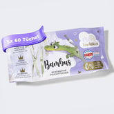 Millis Bamboo Baby Sensitive nedves törlőkendők a baba finom bőrére - 5 x 60 db - Természetes, gyengéd és fenntartható tisztítás - Biológiailag lebomló baba törlőkendők, műanyag- és alkoholmentes