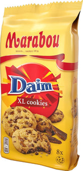 Daim Cookies Marabou Daim XL 10x184 g - Ropogós Daim darabok egy finom sütiben