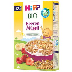 HiPP Bio Beeren-Müesli (8 x 200g), ab 12. Monat, ohne Zuckerzusatz, besonnders fine Stückchen - leicht zu chewen, in best Bio-Qualität