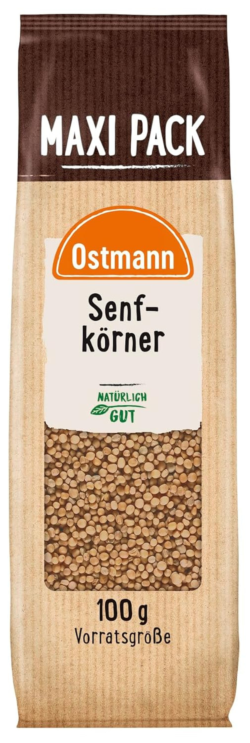 Ostmann Gewürze - Senfkörner ganz | Ideális gyümölcsök és zöldségek 100 g-os Vorteilsbeutel csomagolására
