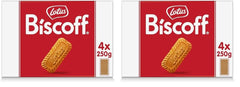 Lotus Biscoff | Biscuite Caramelizate Originale | Gust Crocant Unic | Vegane | Fără Arome sau Coloranți Adăugați | 4 x 250g | 1kg (Pachet de 2)