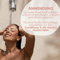 Jean & Len Care sampon jojoba és alma, ápolja a hosszú és törékeny hajat, 300 ml Zuhany és fürdő Jean & Len