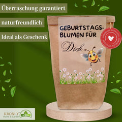 Születésnapi ajándék, Születésnapi virágültető készlet, Meglepetés-ajándéktáska, Születésnapi ajándék nőknek, Virágmagok egyéni ültetéshez