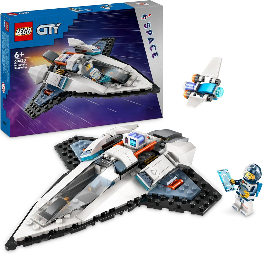 LEGO City Raumschiff, Weltraum-Spielzeug és Space Shuttle für Kinder zum Baen, Jungen und Mädchen ab 6 Jahren, Set mit Astronaut-Figur 60430