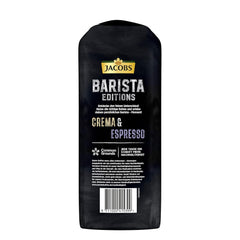 Boabe de cafea Jacobs Barista Crema Intense 1kg – Intensă, Ciocolată neagră și pecan, Boabe Arabica și Robusta, Intensitate 7/10, ideală pentru Café Crema (Pachet de 2)