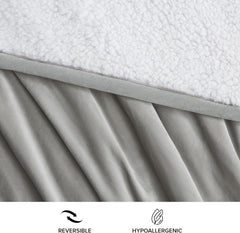 UGG 01465 Bliss Sherpa Dobótakaró Teljesen megfordítható kanapéhoz vagy ágyhoz Gépben mosható Könnyen kezelhető puha plüss túlméretezett luxus takarók 178 X 127 cm Seal Naty Shop paplanok és paplanok