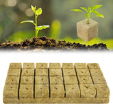 28 Rockwool kocka, Rockwool készlet, Rockwool termesztőszőnyeg, talajmentes hidroponikus termesztőszőnyeg, Rockwool kocka, Rockwool kocka vágásokhoz, klónozás, szaporítás 4*4*4cm