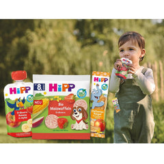 HiPP Vafe Organice din Porumb cu Mango (8 x 23 g), gustare pentru bebeluși de la 8 luni, îndulcită doar cu fructe și legume, fără gluten, de cea mai bună calitate organică