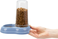 Ferplast Futter- oder Wasserspender für Hunde und Katzen AZIMUT 600 Futtertrog Water 0,6 liter, Rutschfester Boden, 12,5 x 19 x ma 19,5 cm kék