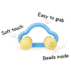 Mașină de jucărie Hape Roll & Rattle, jucărie pentru copii Jucarii Bebe Naty Shop