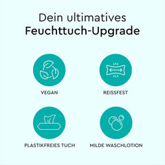 LILLYDOO Nedves törlőkendő 50 Count 100% Műanyagmentes Extra nagy törlőkendő illatmentes