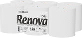 Hârtie igienică Renova Jumbo BLK, 12 role la 170 M, hârtie albă, 2 straturi