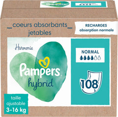 Pampers (régi verzió), 108 db egylapos nedvszívó csomag, standard - 1 db