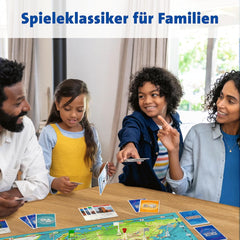 Ravensburger Family Game 26888 - Világkörút - Klasszikus családoknak, 8 éves kortól - Társasjáték, világutazás, társasjáték akár 6 játékos számára - 170+ város