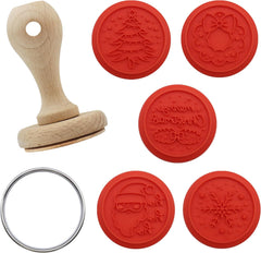 Set de 7 ștampile de embosare cu fursecuri de Crăciun, E Crăciunul