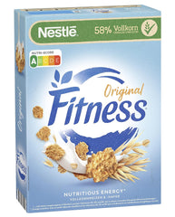 Nestlé Fitness reggeli gabonapelyhek 57% teljes kiőrlésű gabonából, kevesebb cukorból készült reggeli gabonapelyhek B2-, B6-vitaminnal, kalciummal és vassal, 7 csomag (7 x 375 g)