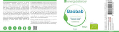 Baobab bio por - C-vitamin, kalcium, magnézium, kálium, 400 gramm Aromas Naty Shop