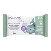 Cleanic Baby Eco Pure Water Nedves törlőkendő – (1 x 50 db) Nedves törlőkendő gyerekeknek és csecsemőknek – illatanyag mentes, leöblíthető, érzékeny bőrre – 50 db.