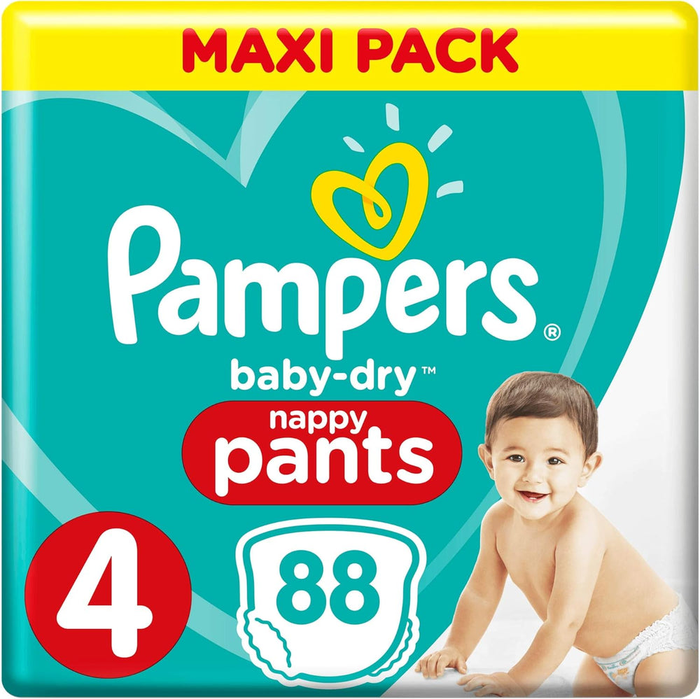 Pampers (régi verzió), bugyi, 4-es méret, 9 kg-15 kg, három csomag (1 x 88 pelenka)