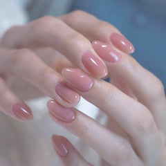 Ojă gel roz transparent – 16 ml, nuanța pielii, lampă LED translucidă pentru unghii, ojă gel pentru unghii, model Nail Art M087