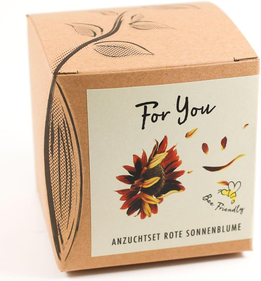 Plant Grow Gift Kit - Sunflower Sunset, cserepekkel, szubsztrátummal és termesztési útmutatóval