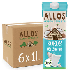 Allos Mandeldrink Cukormentes Mandel Natur Vegán Laktóz 1L