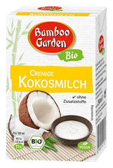 Bamboo Garden krémes bio kókusztej adalékanyagok nélkül