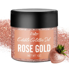 Shimmer Glitter Dust, Ehető Glitter, 30 gramm Naty Shop Rosé Gold