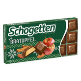 Schogetten Winter Edition érett almával I Csokoládé tábla 100g I tejcsokoládéval és kényelmes darabokban