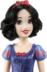 Mattel Disney Princess játék Hófehér mozgatható baba csillogó ruhákkal és kiegészítőkkel Disney film ihlette ajándék gyerekeknek HLW08 Naty Shop babák