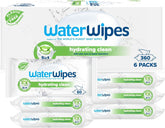 Waterwipes Șervețele pentru bebeluși hidratante și de curățare, cu 99% apă și extract de Aloe Vera, șervețele umede pentru față și corp Naty Shop 360 servetele