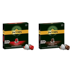 Kaffeekapseln Lungo Classico, Intensität 6 von 12, 10 x 20 Getränke & Kaffeekapseln Espresso Intenso, Intensität 10 von 12, 200 Nespresso®* kompatible Kapseln, 10 x 20 Getränke
