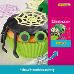 DECOCINO Halloween 3D pókháló ehető gofri 12 darabos permetező Naty Shop