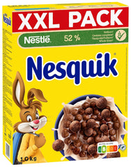 Nestlé Nesquik ropogós reggeli, gabonapehely csokoládéval és teljes kiőrlésű gabonával, 1 csomag (1 x 1 kg)