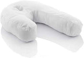Innovagoods - Pernă ergonomică în formă de U pentru somn lateral, Ideală pentru sarcină, Promovează respirația liniștită, Reduce sforăitul, Bumbac și poliester, Alb, 39 X 57 X 14 Cm Perne ortopedice cervicale Naty Shop Titlu implicit