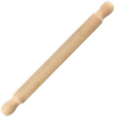 Zenker Rollholz aus Buchenholz, 350 x 30 x 30 mm – Perfekt für Teige und Fondant, FSC-zertifiziert, mit praktische Manschette, Braun