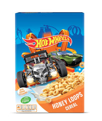 Hot Wheels Honey Loops Ropogós teljes kiőrlésű reggeli gabonapehely hozzáadott vitaminokkal, 1 csomag (1 x 375 g)