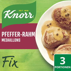 Knorr Fix Pfeffer-Rahm Medaillons 3 Portionen (1 x 35 g) | 35 g (1 csomag)