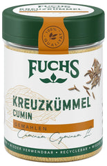Fuchs Gewürze - Kreuzkümmel gemahlen - zum Würzen von Couscous, Hummus und Falafel - természetes összetevők - 50 g wiederverwendbarerben, recyclebarer Dózis