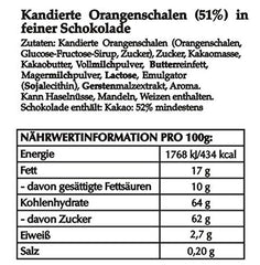 Hofbauer Vienna Orangette nyers, csokoládéval bevont narancsszeletek, 1000 g