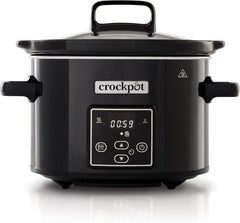 Lassú tűzhely digitális Crockpot, melegen tartás funkció, 2,4 liter (1-2 fő) Slow Cooker Naty Shop Alapértelmezett cím