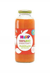 Hipp 100% bio gyümölcslevek, multigyümölcs sárgarépával, 6 db-os kiszerelés (6 x 330 ml) Naty Shop 6 x 330 ml Multifruit sárgarépával