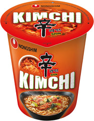 Nong Shim Kimchi Ramyun instant tészta - Koreai ramen leves csészében - Gyors elkészítése - 1 csomag 75 g