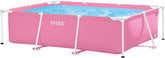 Intex 28266NP - Négyszögletes föld feletti medence kerettel, 1662 L, acél és PVC, rózsaszín, 220x150x60 cm