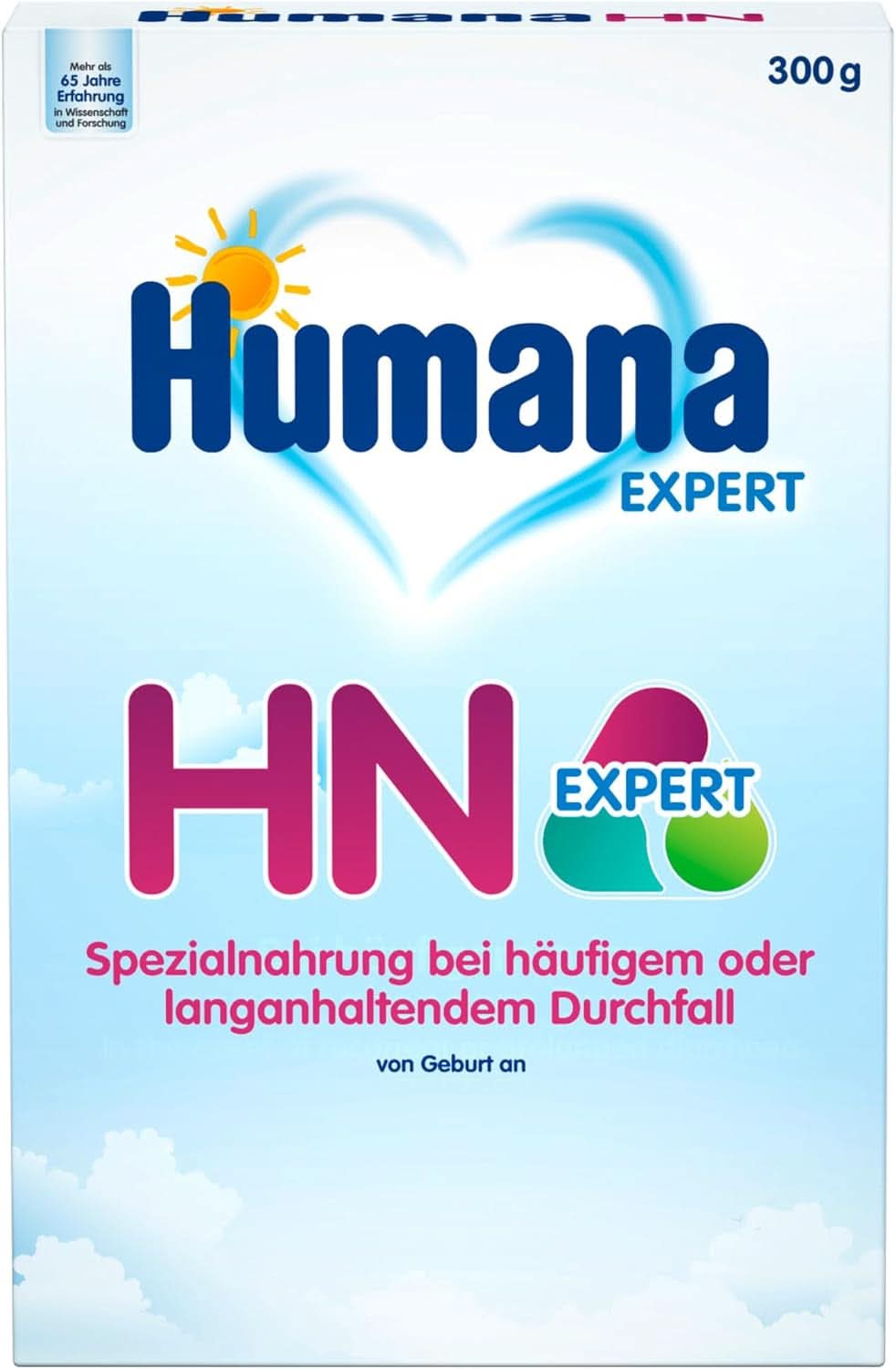 Humana HN Expert, születéstől fogva, speciális táp gyakori vagy hosszan tartó hasmenés esetén, támogatja a székletmintázat normalizálását, banánnal, 300 g Naty Shop 300 gramm