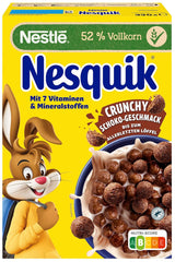 Nesquik Nestlé Nesquik Crunchy reggeli, gabonapehely csokoládéval és teljes kiőrlésű gabonával, 1 csomag (1 x 330 g)