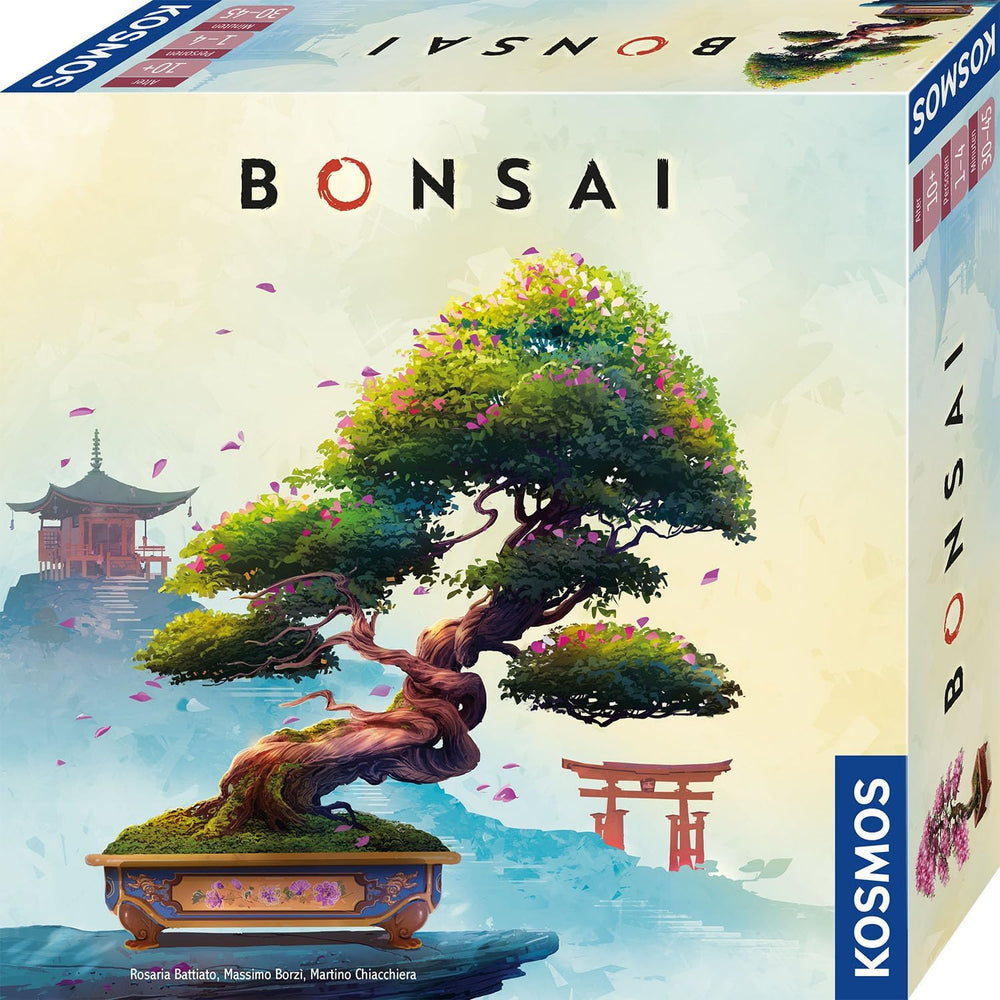 KOSMOS 684259 Bonsai, Taktikai társasjáték egyszerű szabályokkal és sokféle játékkal, társasjáték 1-4 játékos számára 10 éves kortól.