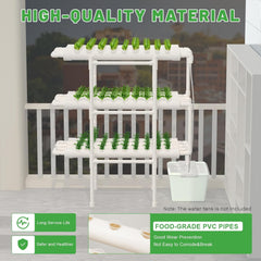 3 rétegű hidroponikus termesztőrendszer készlet 108 termesztőhely Hidroponikus rendszer zöldségtermesztéshez készlet Talajmentes termesztőrendszer hidroponikus készletek leveles zöldségekhez.