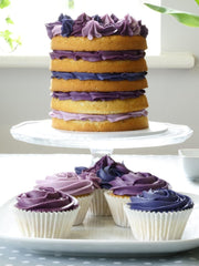 Coloranți alimentari pentru paste Sugarflair, violet, set de 4, coloranți alimentari pentru paste, fondant, marțipan, pastă de zahăr, cremă de unt și multe altele: violet, lavandă, violet struguri, violet intens - set de 4